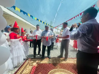А.Масалиев айыл аймагындагы Ташкакыр айылында "Келечек үчүн билим" 500 бала бакча долбоорунун алкагында бала бакчанын ачылуу аземи болуп өттү.
